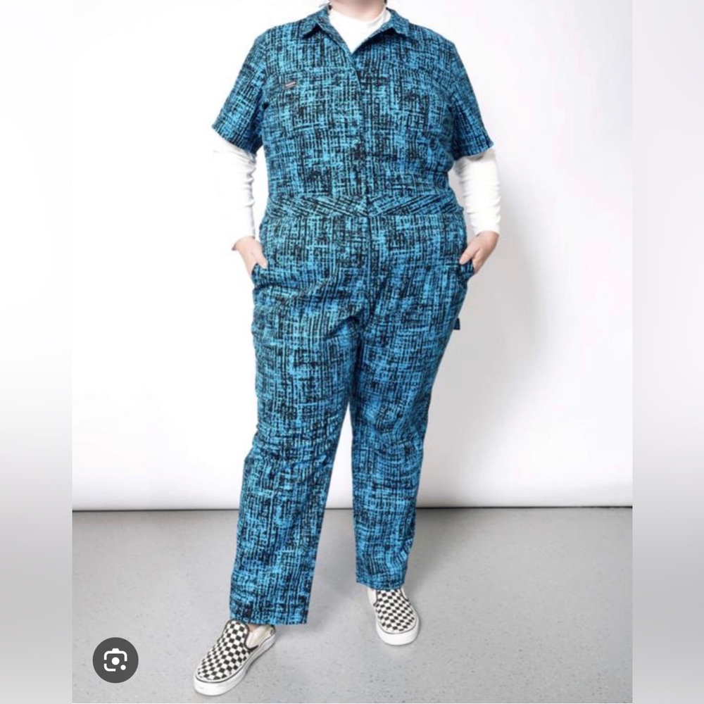 WILDFANG THE ESSENTIAL COVERALL SMALL blue multi